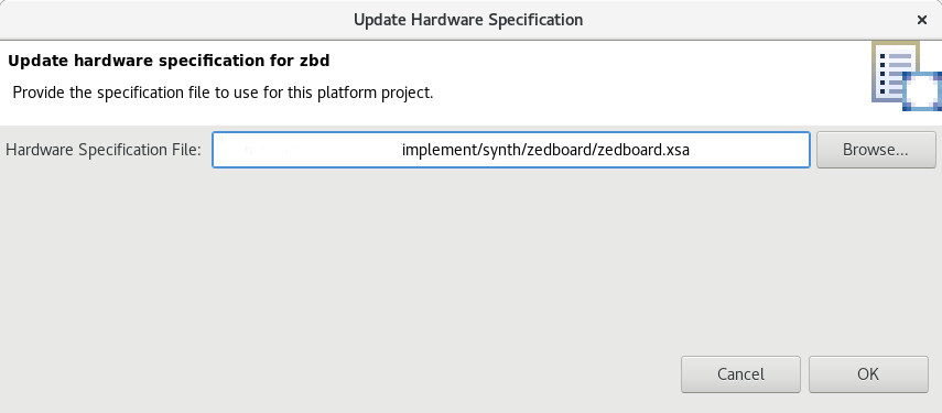 Update Hardware Specification