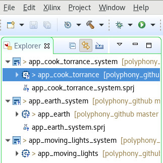 select a project